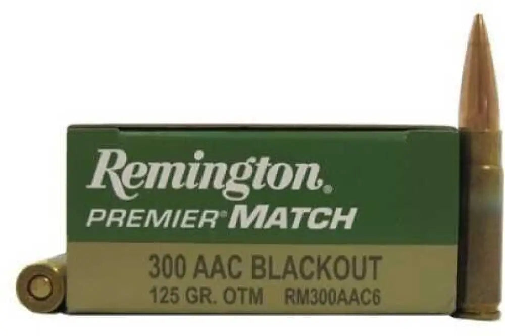 Remington 300 Blackout 125 Grain Sierra Matchking 20 Rounds - Aac / Hollow Point - Rifle Ammo