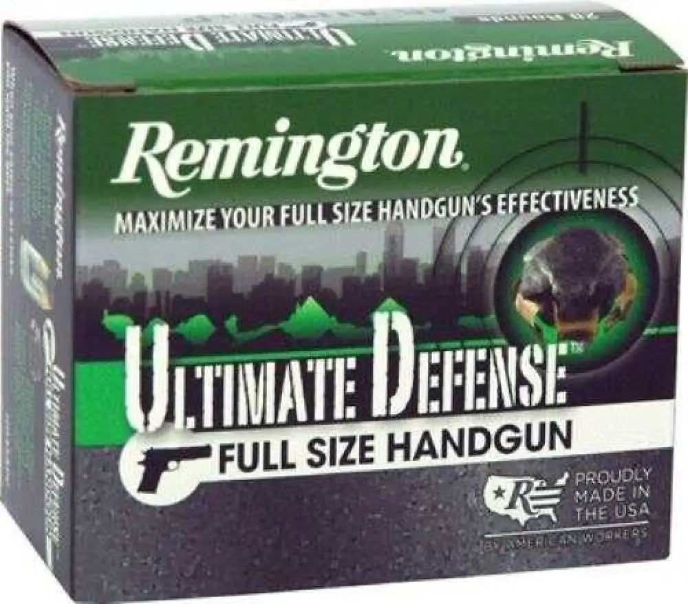 Remington Hd Ultimate Defense 40 S&w – Reliable 165 Grain Hollow Point Ammunition - Handgun Ammo