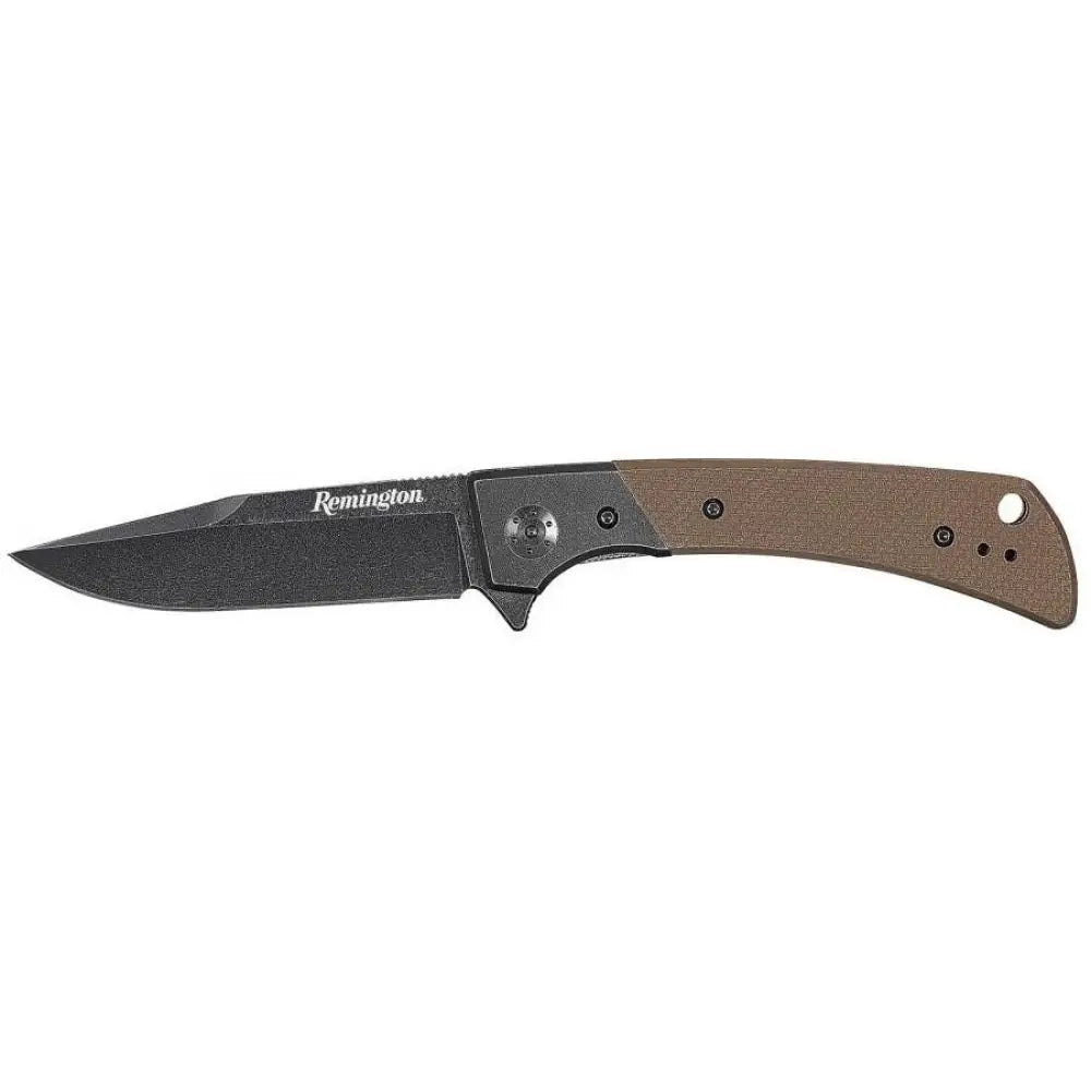 Remington Knives & Edged Tools Edc Drop Point Folding Knife 4’’ Blade Tan Buy at Faith and Freedom Outdoors