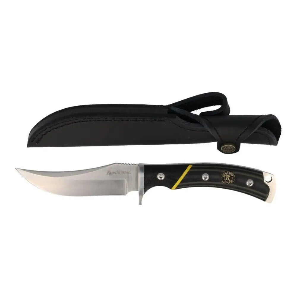 Remington Knives & Edged Tools Hunter Fixed Knife Trailing Point Blade Green with Sheath Buy at Faith and Freedom