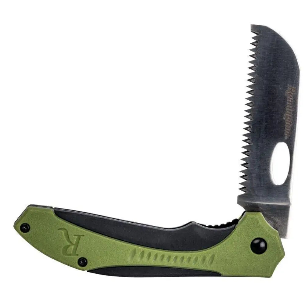 Remington Knives & Edged Tools|knives Tools Sportsman Folding Knife Saw Blade Green and Black Buy at Faith and Freedom