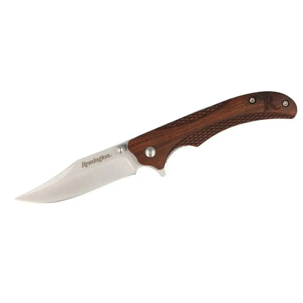 Remington Knives & Edged Tools Woodland Liner Lock Folding Knife Clip Point Blade Brown Buy at Faith and Freedom