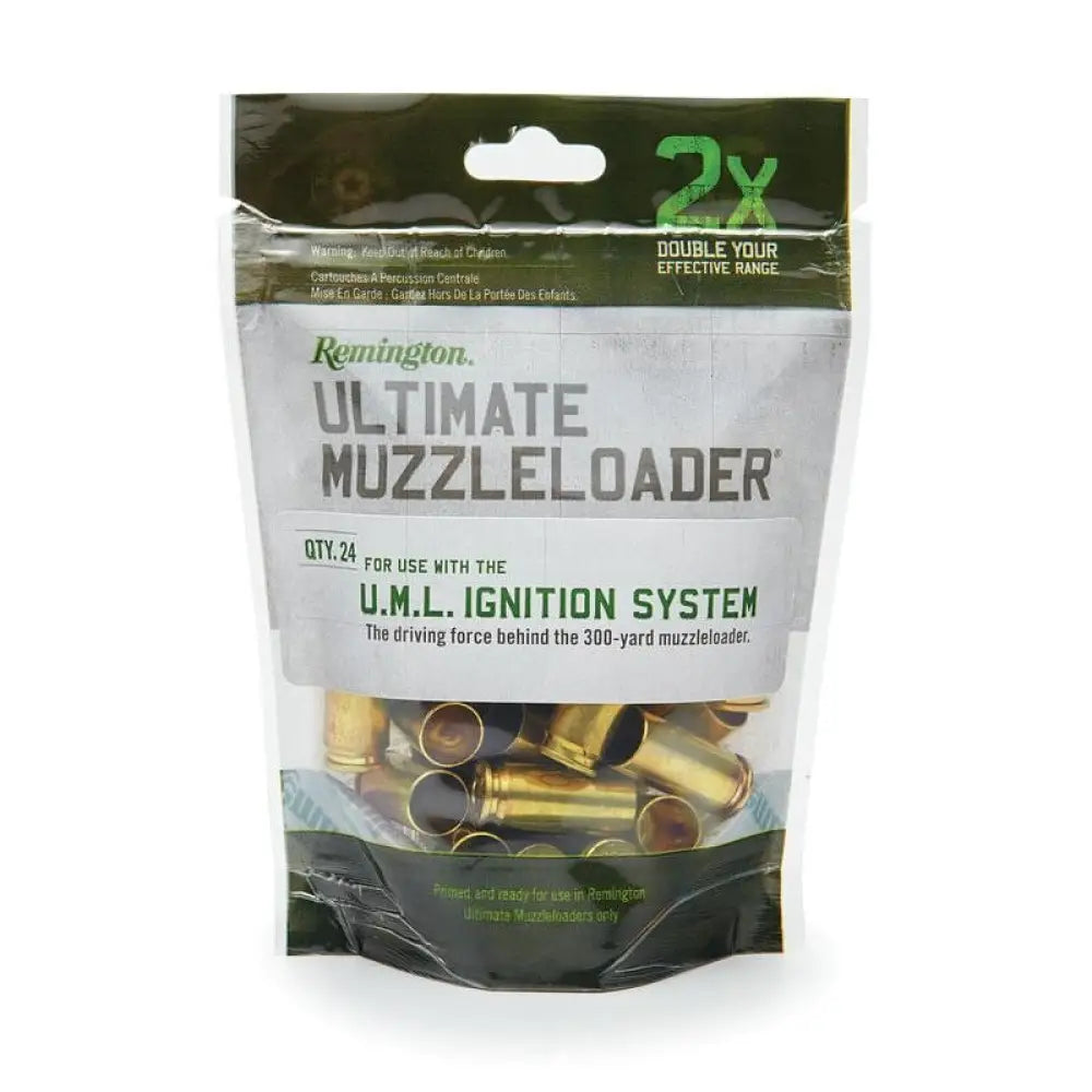Remington Muzzleloader Bullets & Sabots Ultimate Ignition Source Primed Uml Brass Case 24/bag Buy at Faith and Freedom