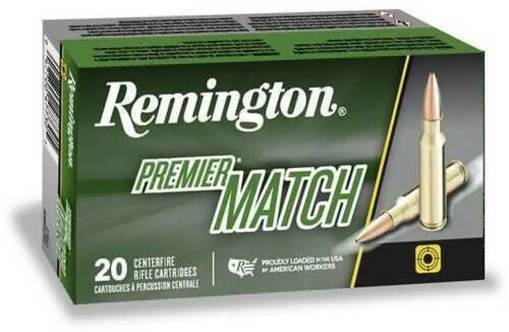 Remington Premier Match 223 Rem 52 Gr Hpbt Ammo 20 Rounds - Grain / Hollow Point - Rifle