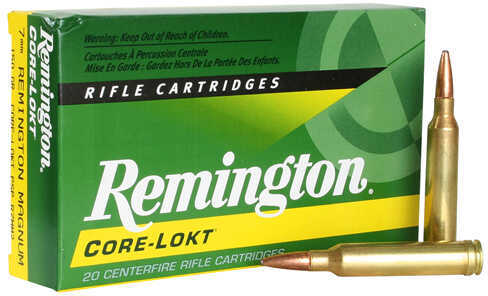 7mm Magnum Core-Lokt 150Gr Soft Point Ammo 20 Rounds
