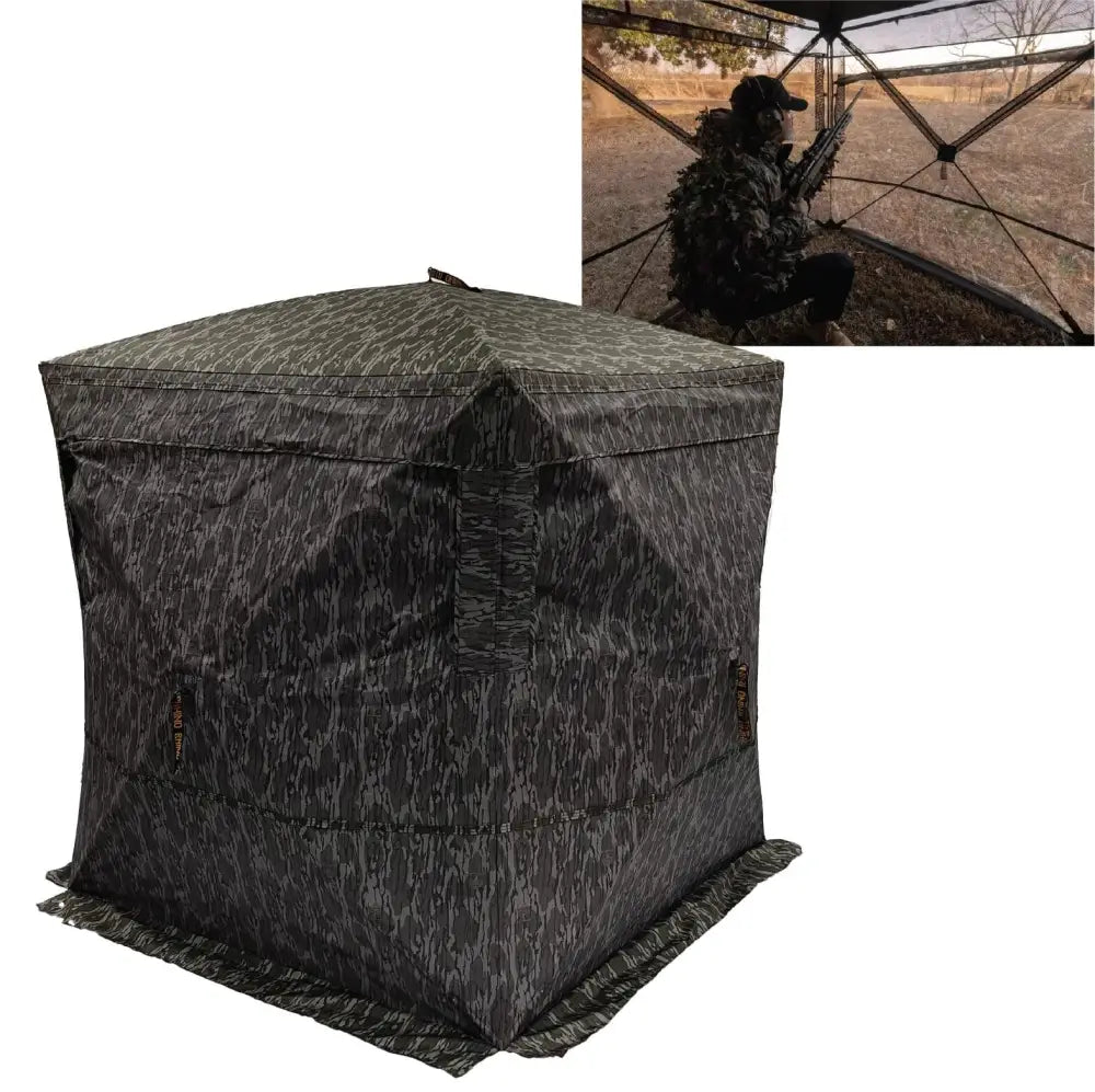 Rhino Blinds Ground Blinds|hunting Right Handino R-180 See Through Blind Mossy Oak Bottomland Buy at Faith and Freedom