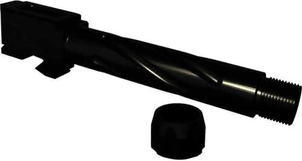 Rival Arms Barrel for Glock 48 9mm Luger 1/2’’-28 Thread Spiral Fluted Stainless Steel - Ra20g802a