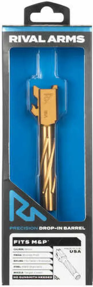 Rival Arms Barrel for S&w M&p 1.0 9mm Luger Pvd Coating Bronze Finish - Ra20s201c