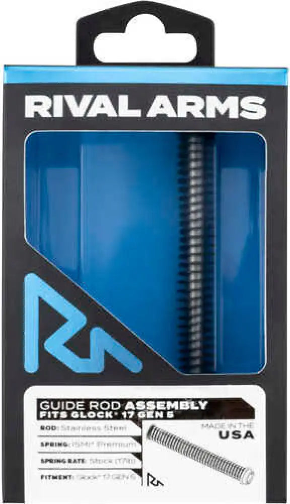 Rival Arms Guide Rod Assembly for Glock 17 Gen5 Silver Stainless Steel - Ra50g121s