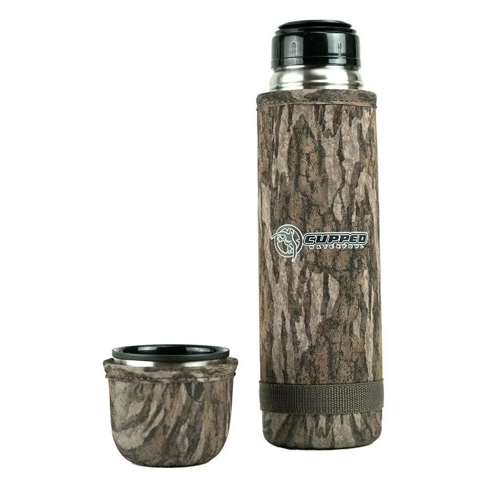 Rock Ridge Outdoors Cookware Cupped Hot Cold Camo Thermos 25 Oz Mossy Oak Bottomland Buy at Faith and Freedom