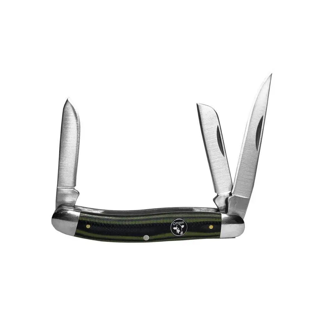 Rock Ridge Outdoors Knives Abkt Cattleman Stockman Cowhand Series Knife 3 Blades Green Buy at Faith and Freedom