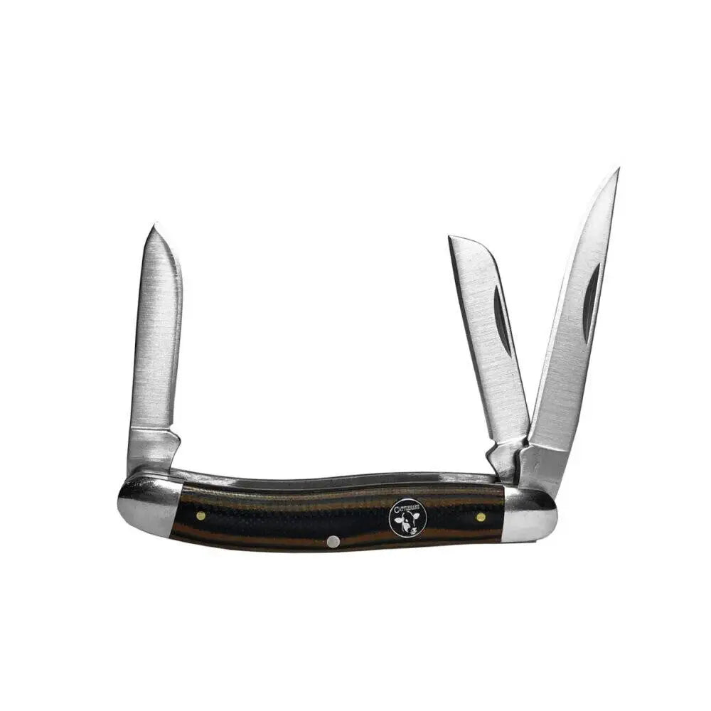 Rock Ridge Outdoors Knives Abkt Cattleman Stockman Cowhand Series Knife 3 Blades Brown Buy at Faith and Freedom