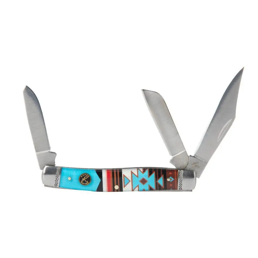 Rock Ridge Outdoors Knives Abkt Roper Stockman Sunset Series Ii Knife 3 Blades Buy at Faith and Freedom