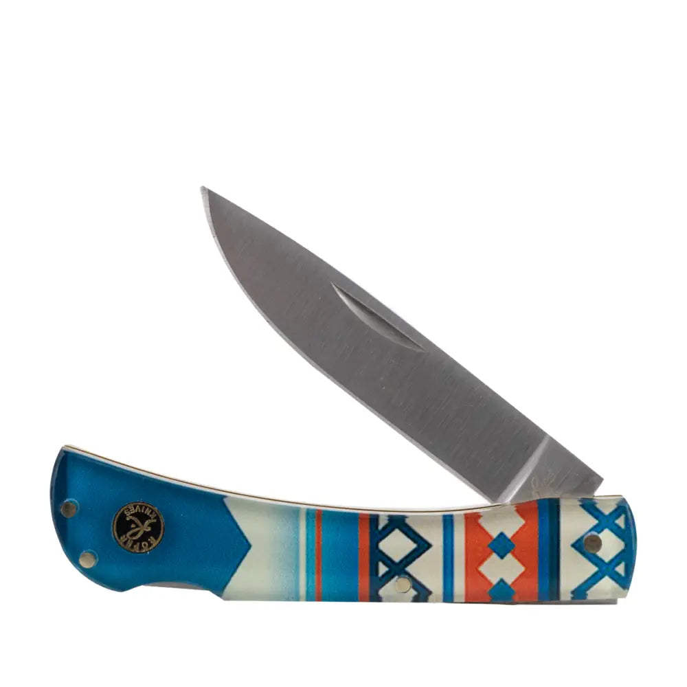 Rock Ridge Outdoors Knives Abkt Roper Tumble Weed Sunset Series Folding Knife 3’’ Drop Point Blade Buy at Faith