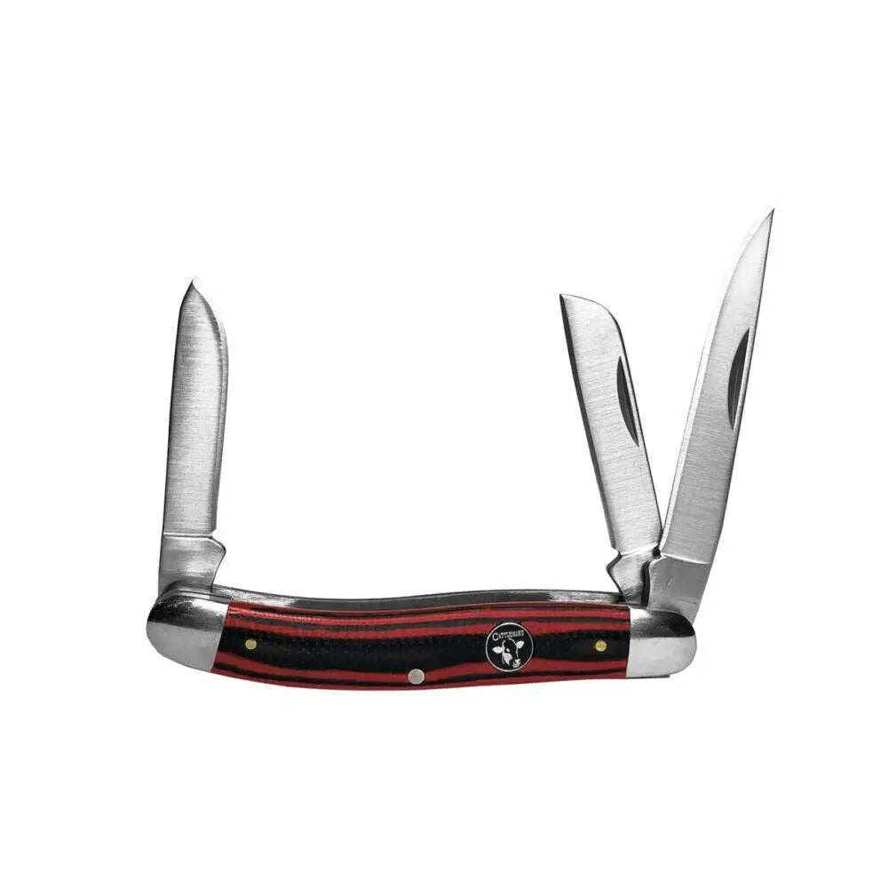 Rock Ridge Outdoors Knives|knives & Edged Tools Abkt Cattleman Stockman Cowhand Series Knife 3 Blades Red Buy at Faith