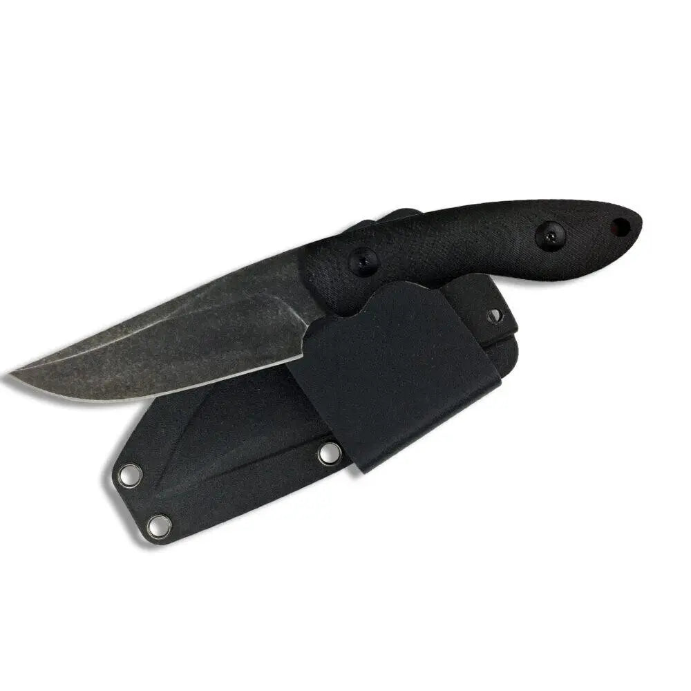 Rock Ridge Outdoors Knives|knives & Edged Tools Abkt Elite Shadow Predator Fixed Knife 3-1/2’’ Drop Point Blade Black