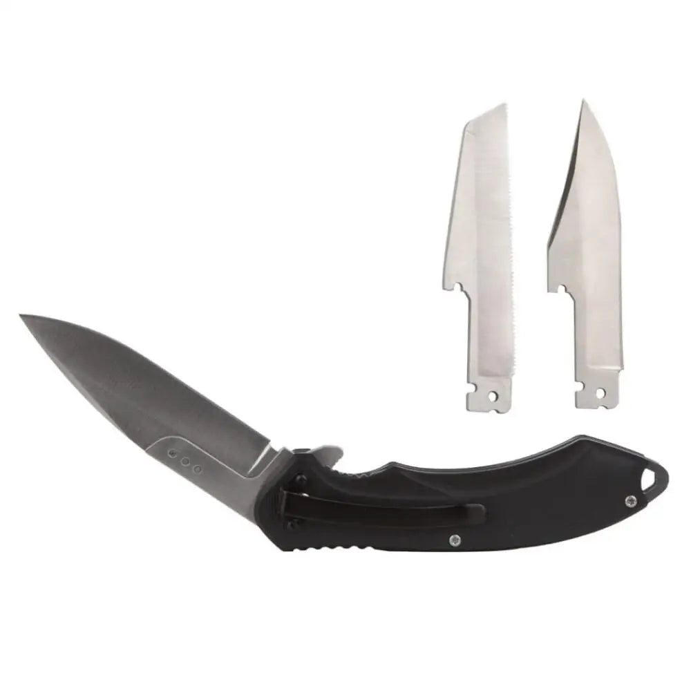 Rock Ridge Outdoors Knives|knives & Edged Tools Abkt Elite Switch Folder Knife 4-1/4’’ Blades Black Buy at Faith