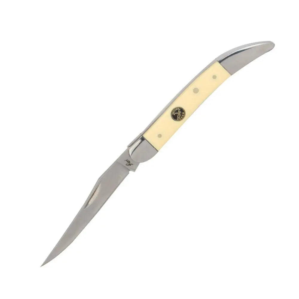 Rock Ridge Outdoors Knives|knives & Edged Tools Abkt Roper Pecos Large Toothpick Knife 3-1/4’’ Clip Point Blade Yellow