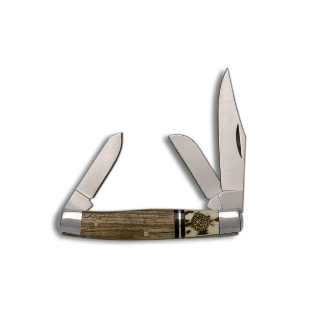 Rock Ridge Outdoors Knives|knives & Edged Tools Abkt Roper Stockman Laredo Knife 3 Blades Stag/wood Buy at Faith
