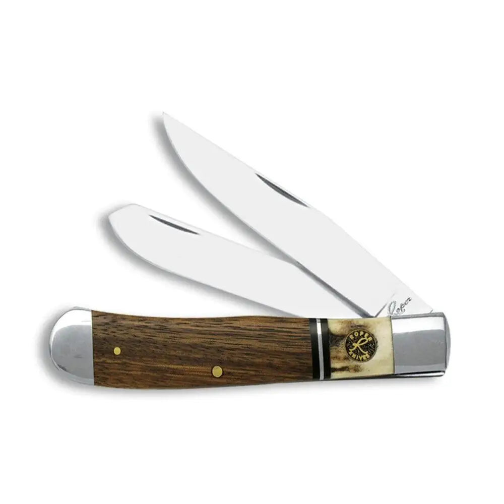 Rock Ridge Outdoors Knives|knives & Edged Tools Abkt Roper Trapper Laredo Knife 2 Blades Stag/wood Buy at Faith