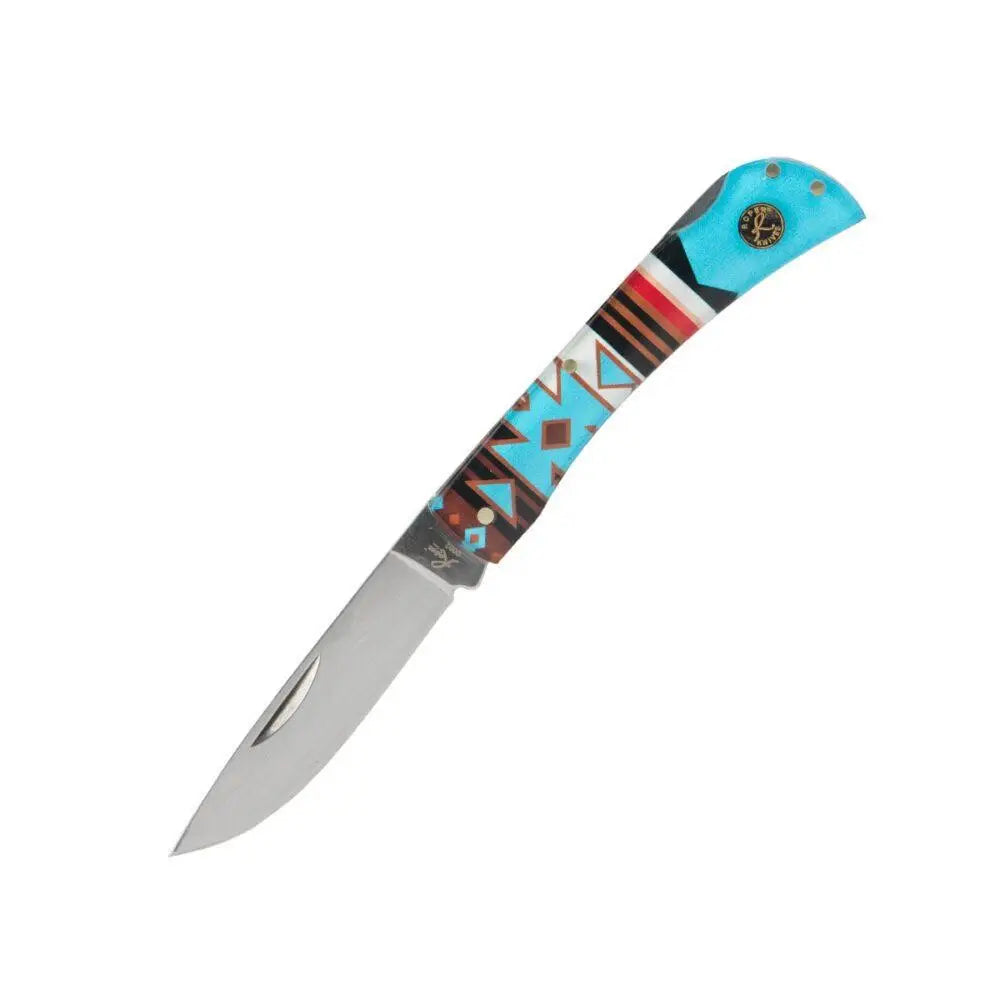 Rock Ridge Outdoors Knives|knives & Edged Tools Abkt Roper Tumble Weed Sunset Series Ii Folding Knife 3’’ Drop Point