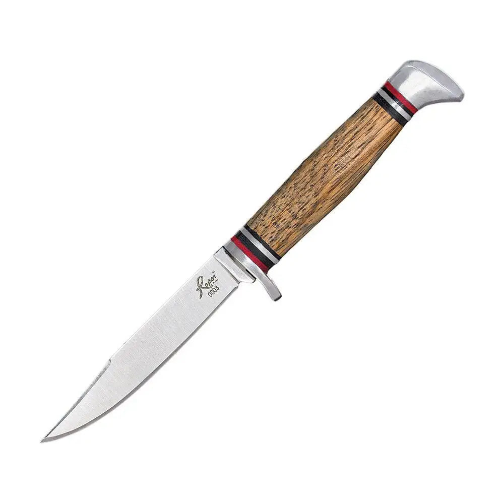 Rock Ridge Outdoors Knives|knives & Edged Tools Roper Knives Deadwood Jr. Fixed Blade 3-1/4’’ Clip Point Zebra Wood Buy