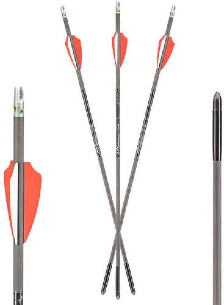 Rocky Mountain Ax10004 Axe 440 Bolt Combo Pack Gray/orange/white 19’’ 3 Bolts and Lighted Nocks - Ax10004
