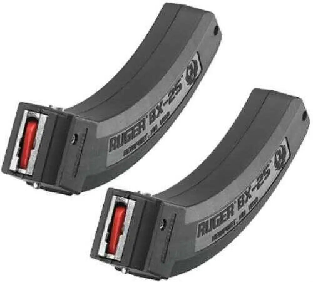 Ruger Bx-25 22 Long Rifle 25-round Capacity Polymer Magazines 2-pack Black Md: 90548