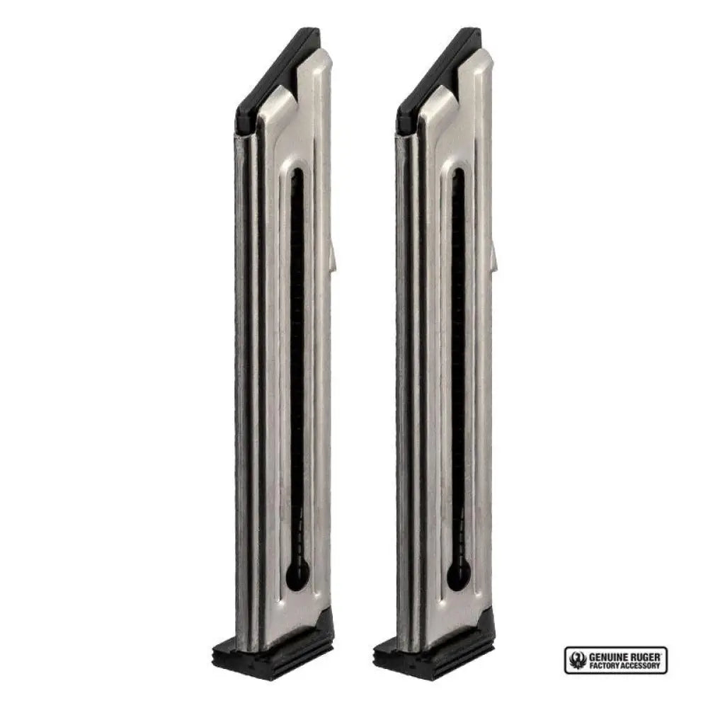 Ruger Handgun Magazines Magazine 2 Pack for Mark Iii & Iv 22lr 10rds E-nickel Buy at Faith and Freedom Outdoors