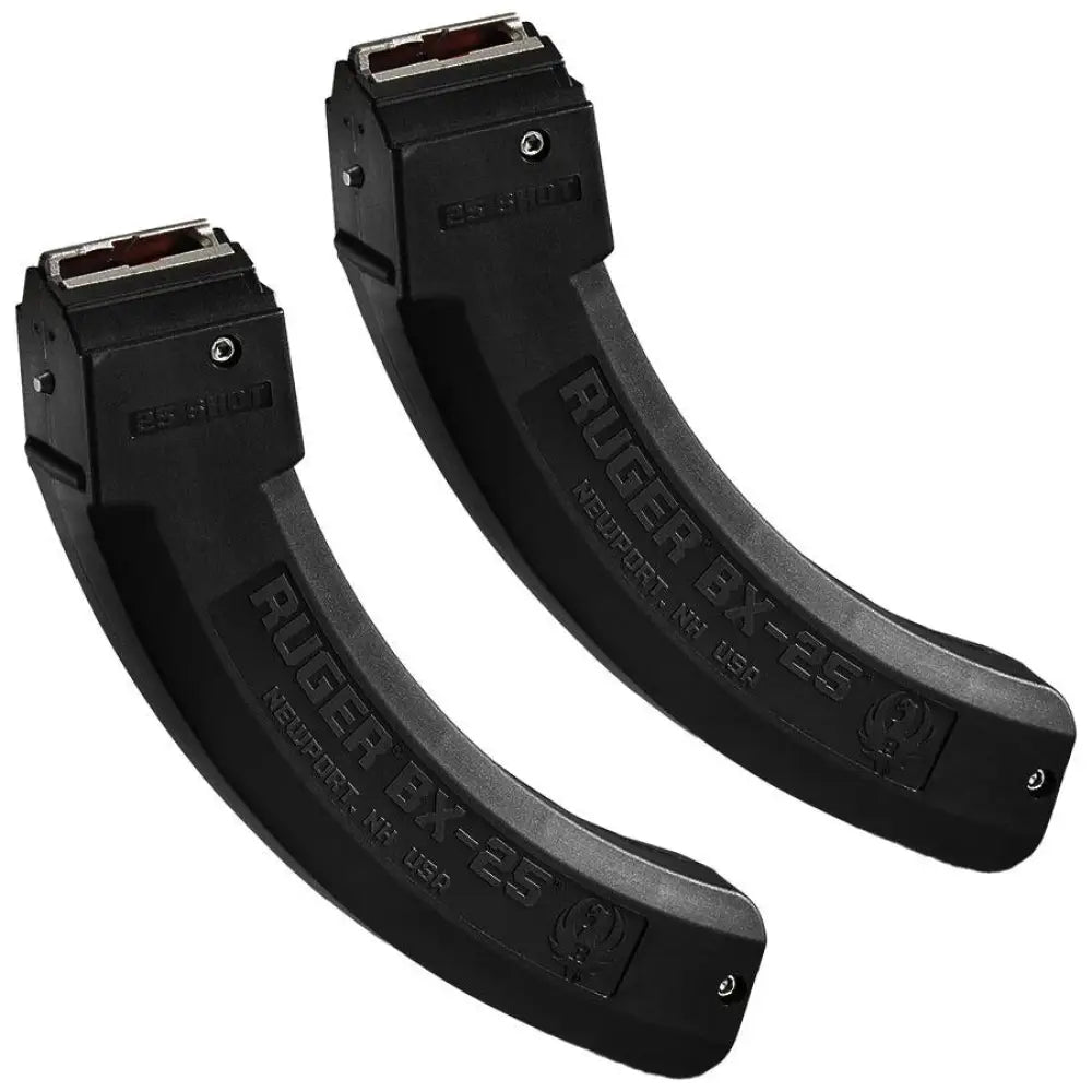 Ruger Rifle Magazines Bx-25 Magazine Value Pack for 10/22 Black 22lr 25/rd 2/ct Buy at Faith and Freedom Outdoors