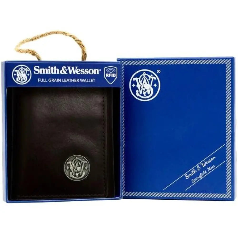 Rugged Rare Bags & Packs S&w Tri Fold Wallet Brown Buy at Faith and Freedom Outdoors