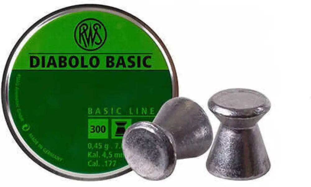 Rws Diabolo Pellets.177 Caliber 7 Grains Flat Nose Per 300 Md: 2317398