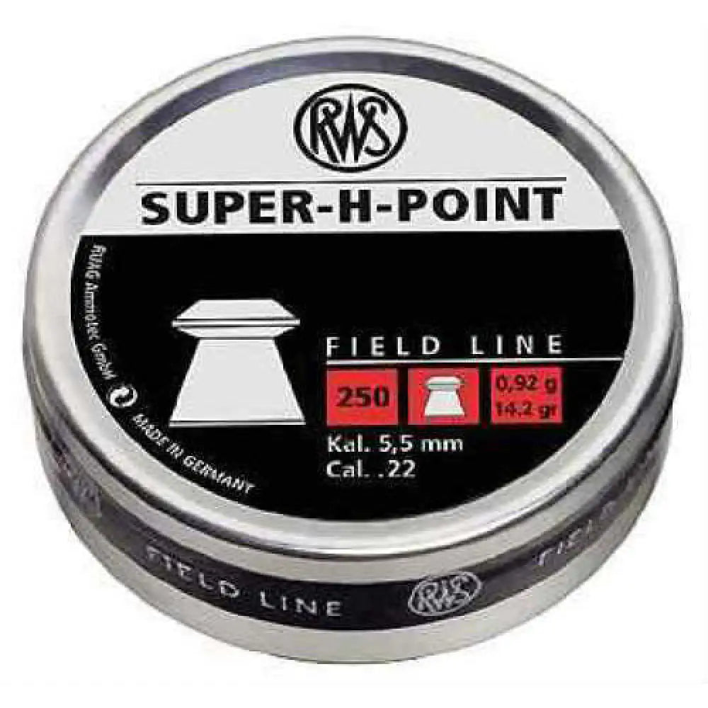 Rws/umarex Super h Point Pellets 22pel Tin 250/tin 2317382