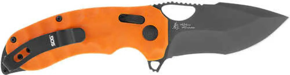 S.o.g Kiku Xr Lte 3.02’’ Folding Tanto Plain Cryo Cts Xhp Blade G10 Deep Textured Blaze Orange Handle - Sog-12-27-03