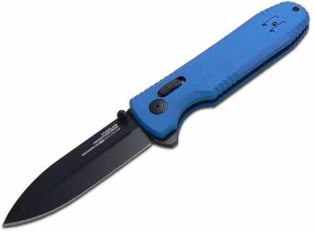 S.o.g Sog12610657 Pentagon Xr Lte 3.60’’ Folding Spear Point Tini Cryo Cts Xhp Blade/blue G10 Handle Includes Belt Clip