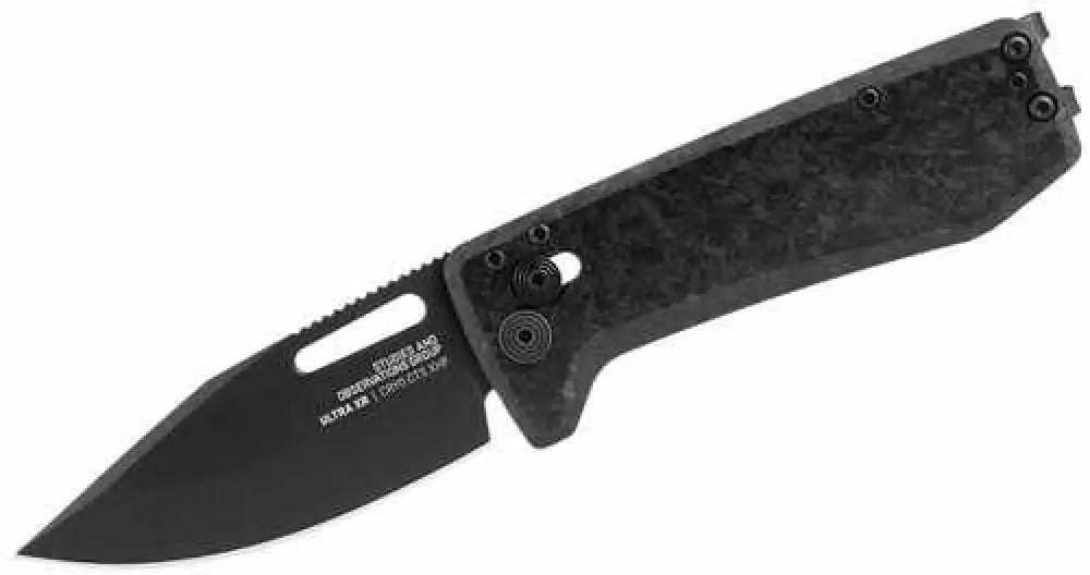 S.o.g Sog12630557 Ultra Xr Xhp 2.80’’ Folding Plain Black Satin Ticn Cryo Cts Blade/ Carbon Fiber Handle Includ