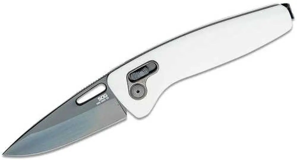 S.o.g Sog12730557 One-zero Xr 3.10’’ Folding Plain Black Chrome Cryo Cpm S35vn Steel Blade/ White Sculpted Aluminum