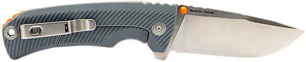 S.o.g Sog14060243 Tellus Flk 3.65’’ Folding Clip Point Plain Stonewashed Cryo 440c Ss Blade Wolf Gray Textured Grn