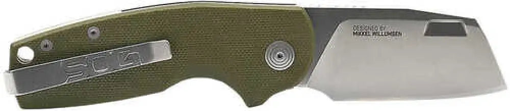 S.o.g Sog16030657 Stout Sj 2.60’’ Folding Clip Point Plain Cryo D2 Steel Blade/ Olive Drab Textured G10 Handle Includes