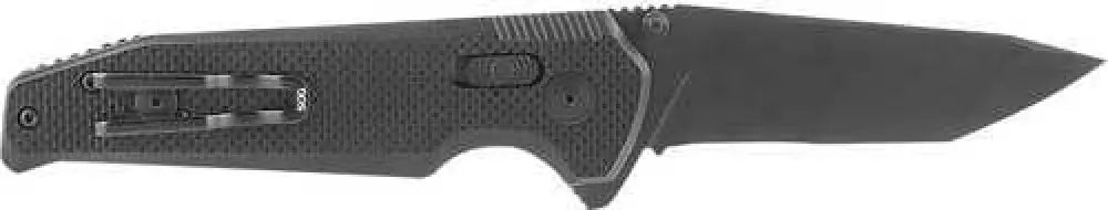 S.o.g Vision Xr 3.36’’ Folding Tanto Part Serrated Black Titanium Nitride Cts Xhp Blade G10 Handle - Sog-12-57-02