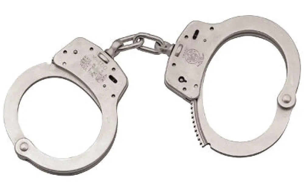 S&w 100 Handcuffs Nickel Buy at Faith and Freedom Outdoors - Handcuffs - Handcuff
