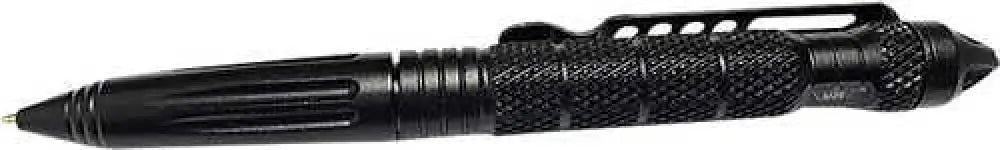 S&w Pepper Spray Uzitacpen2bk Uzi Defender Black Aluminum Self Defense Pen Features Glass Breaker - Uzitacpen2bk