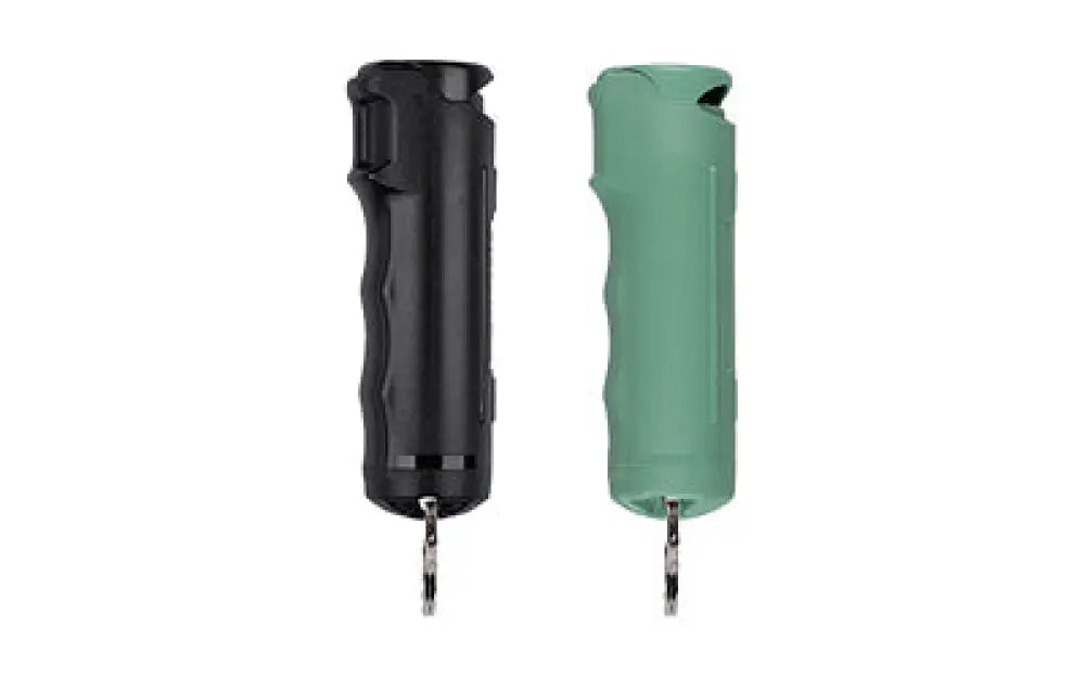 Sabre 2pk Pepper Gel W/clp Blk/grn Buy at Faith and Freedom Outdoors - Pepper Sprays - Spray