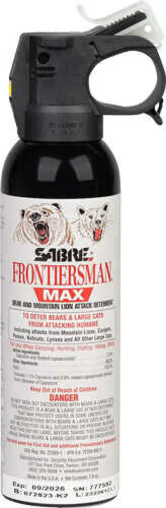 Sabre Frontiersman Max Bear & Mnt Lion Spray 7.9oz - Fbadx03