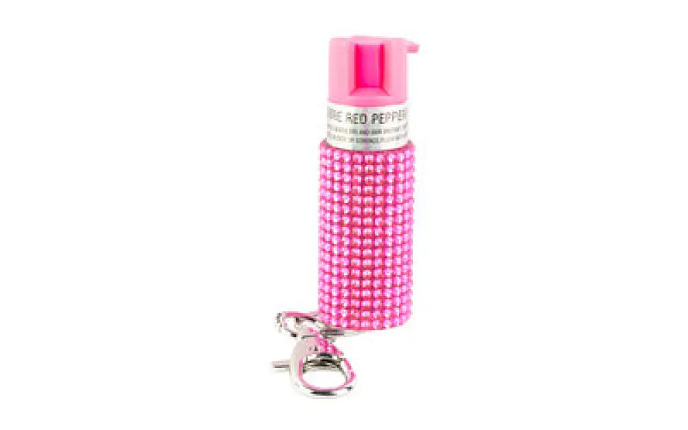 Sabre Jeweled Spray W/key Ring Pink Buy at Faith and Freedom Outdoors - Pepper Sprays - Spray