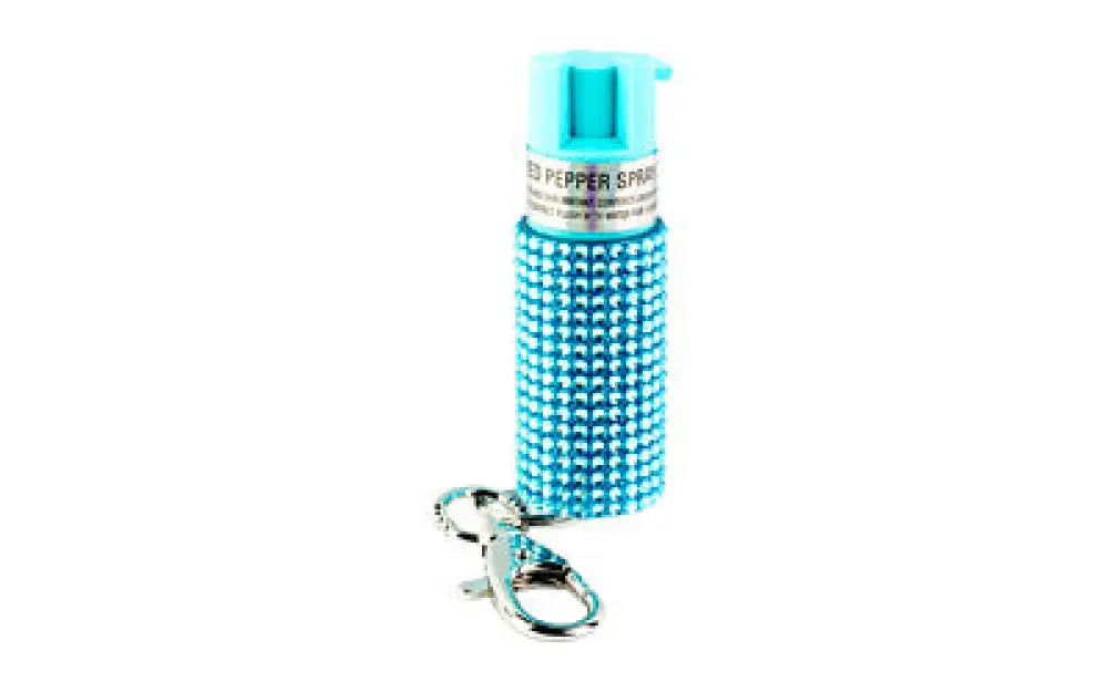 Sabre Jeweled Spray W/key Ring Teal Buy at Faith and Freedom Outdoors - Pepper Sprays - Spray