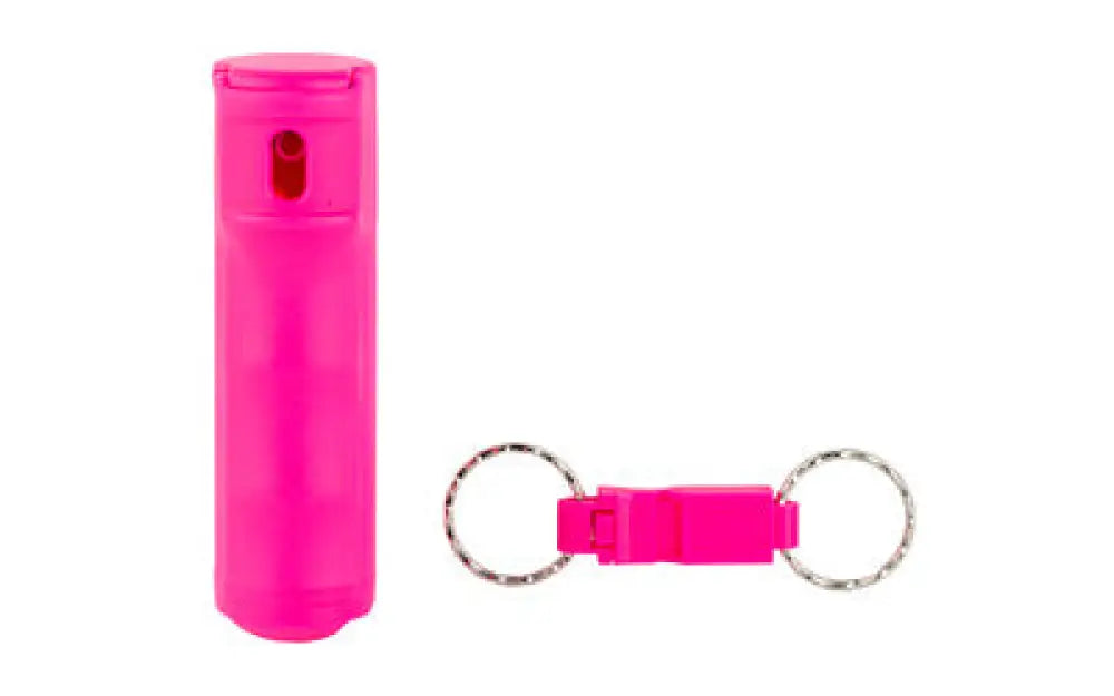 Sabre Spray Key Ring/whistle.54 Pnk Buy at Faith and Freedom Outdoors - Pepper Sprays