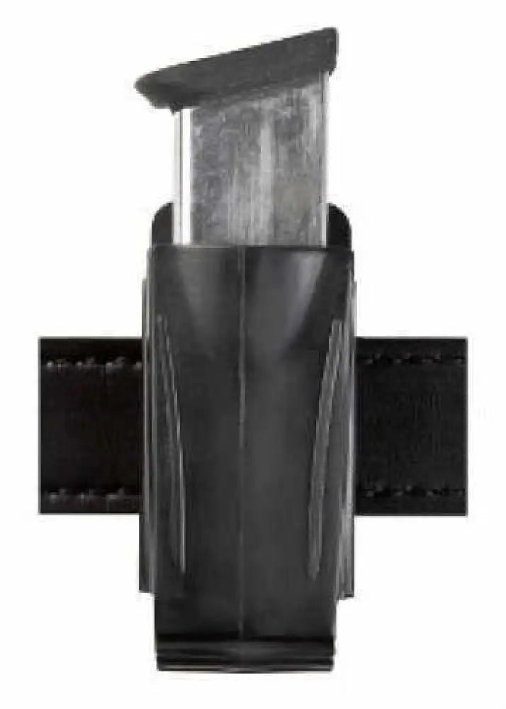 Safariland Model 71 Magazine Pouch Fits 9mm Single and Double Stack Magazines Polymer Material Plain Black 71-2-2