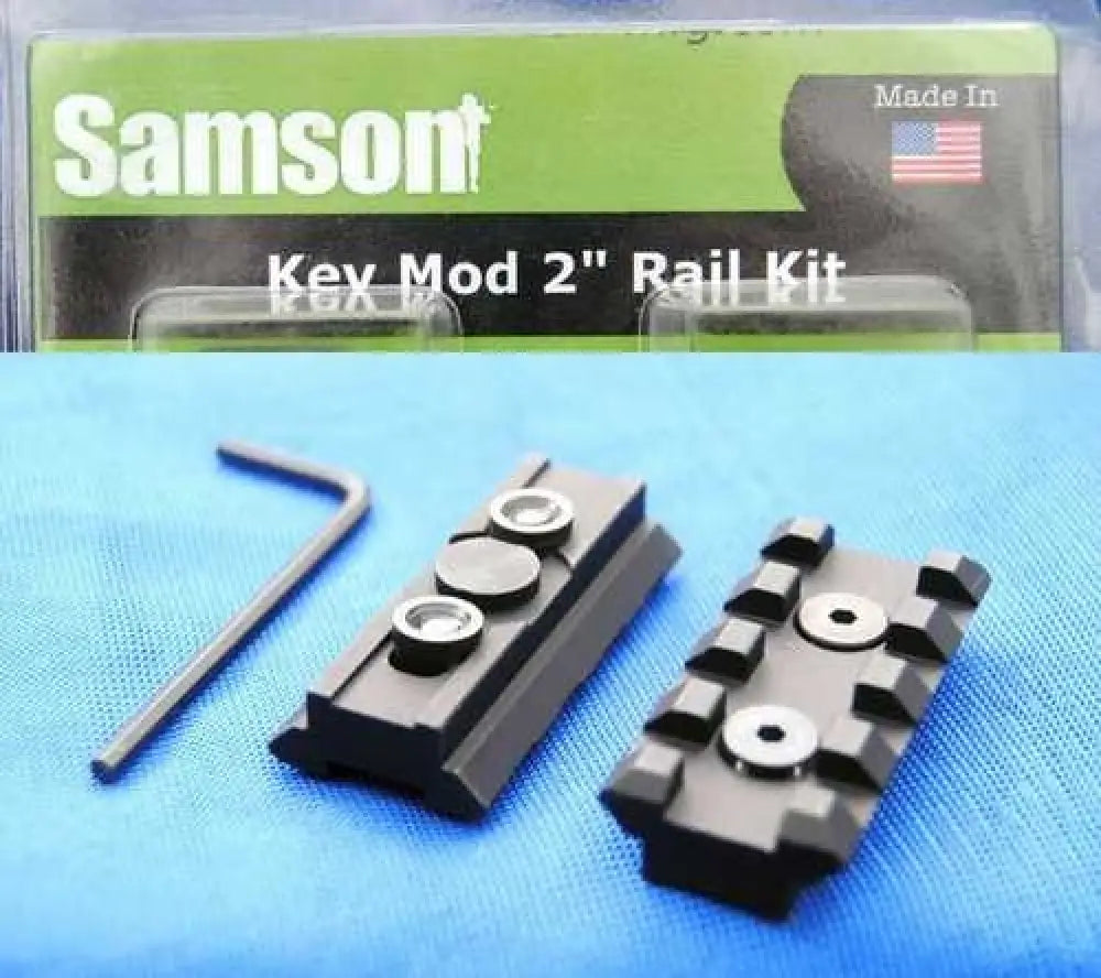 Samson Evolution Keymod Rail Kit 2 2’’ Mil-spec Hard Coat Anodized Aluminum Black - Km-2-kit