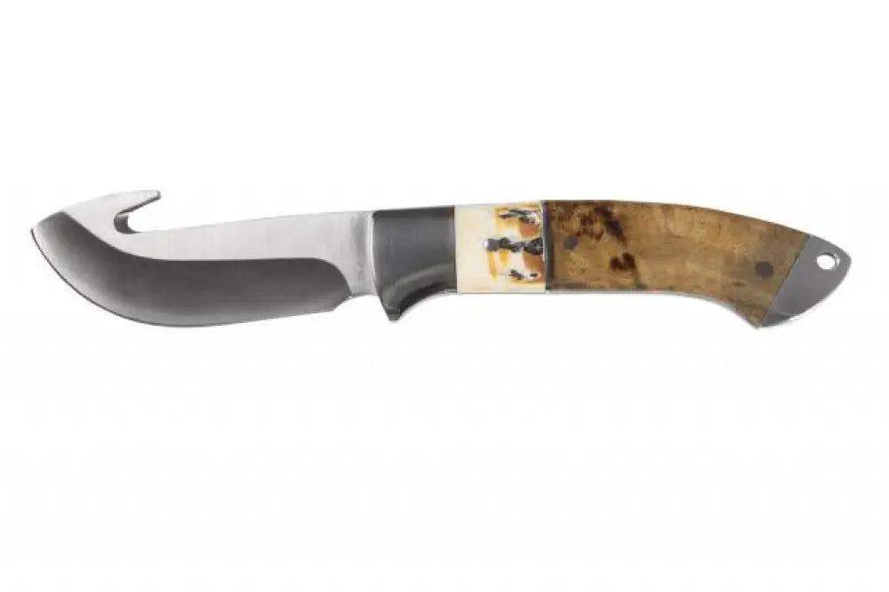 Sarge Knives & Edged Tools|knives|knives Tools Terrain Fixed Blade Knife 3-1/2’’ Gut Hook Wood Stag Buy at Faith